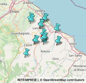 Mappa Via per, 66041 Atessa CH, Italia (9.83563)