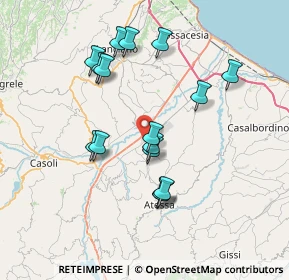 Mappa Via per, 66041 Atessa CH, Italia (7.22813)