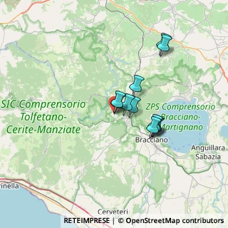 Mappa Via dei Forni, 00060 Canale Monterano RM, Italia (5.44455)