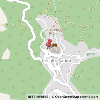 Mappa Via Aringo, 28, 02022 Collalto Sabino, Rieti (Lazio)
