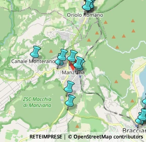 Mappa Via Vincenzo Tittoni, 00066 Manziana RM, Italia (2.867)