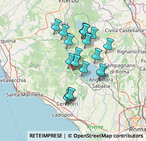 Mappa Via Vincenzo Tittoni, 00066 Manziana RM, Italia (11.55316)