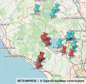 Mappa Via Vincenzo Tittoni, 00066 Manziana RM, Italia (16.8755)