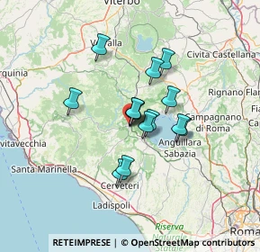 Mappa Via Vincenzo Tittoni, 00066 Manziana RM, Italia (9.64286)