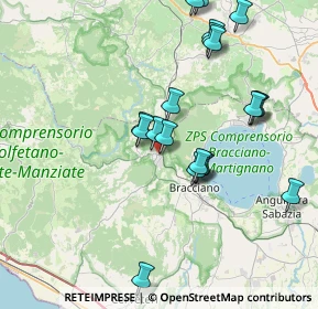 Mappa Via Vincenzo Tittoni, 00066 Manziana RM, Italia (8.202)