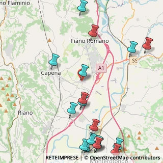 Mappa Via del Commercio, 00065 Fiano Romano RM, Italia (6.23889)