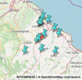 Mappa Contrada Piazzano, 66041 Atessa CH, Italia (10.96714)