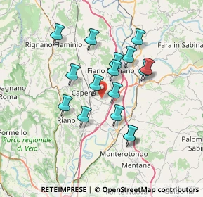 Mappa Via della Piana del Sasso, 00065 Fiano Romano RM, Italia (6.34)