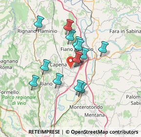 Mappa Via della Piana del Sasso, 00065 Fiano Romano RM, Italia (5.78071)