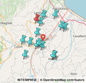 Mappa Via degli Orti, 66041 Atessa CH, Italia (6.76)