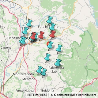Mappa Via Tinello, 00010 Montelibretti RM, Italia (7.2765)