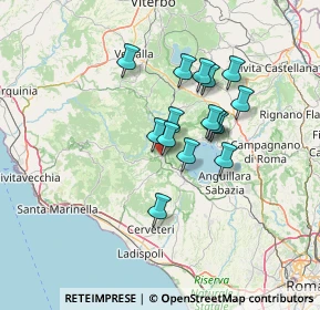 Mappa Piazza Antonio Valentini, 00066 Manziana RM, Italia (11.12133)