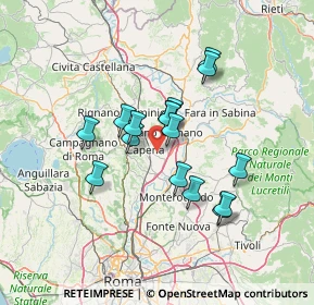 Mappa Via Del Sassone, 00065 Capena RM, Italia (11.435)