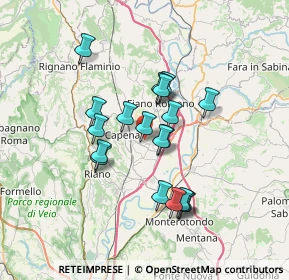 Mappa 00065 Capena RM, Italia (6.03947)