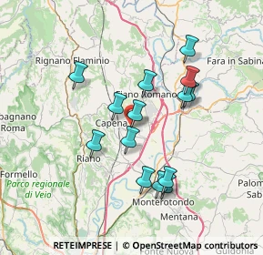 Mappa Via Del Sassone, 00065 Capena RM, Italia (6.69214)