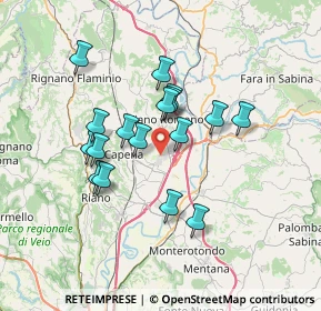 Mappa CAP, 00065 Fiano Romano RM, Italia (6.14)