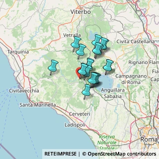 Mappa Via della Pettinicchia, 00060 Canale Monterano RM, Italia (8.7955)