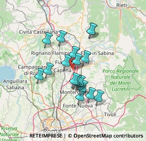 Mappa Strada Variante Provinciale, 00065 Fiano Romano RM, Italia (11.27167)