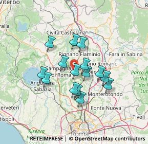 Mappa Via Campagnanese KM 2+500, 00067 Morlupo RM, Italia (11.02733)
