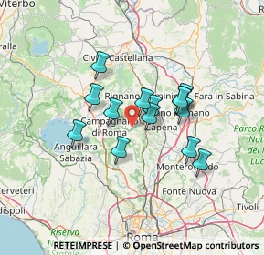 Mappa Via Campagnanese KM 2+500, 00067 Morlupo RM, Italia (10.875)