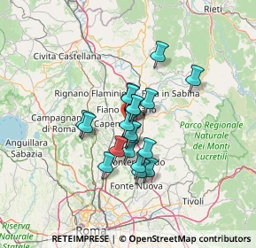 Mappa Via Nuova Tiberina, 00065 Fiano Romano RM, Italia (9.60737)