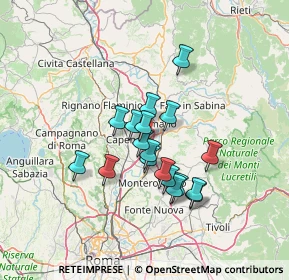 Mappa Via Nuova Tiberina, 00065 Fiano Romano RM, Italia (11.04278)