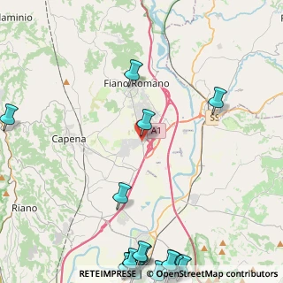 Mappa Via Nuova Tiberina, 00065 Fiano Romano RM, Italia (7.843)