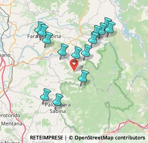 Mappa Via delle Stalle, 00010 Montorio Romano RM, Italia (7.57786)