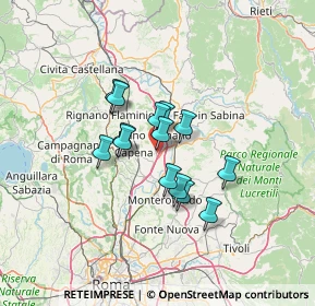 Mappa SP Variante Tiberina, 00065 Fiano Romano RM, Italia (9.71143)