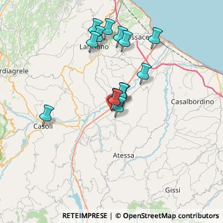 Mappa Via Piazzano SP 119 Km. 15+100, 66041 Atessa CH, Italia (7.03143)