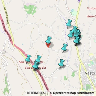 Mappa Via Villa De Nardis, 66054 Vasto CH, Italia (1.21385)