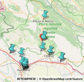 Mappa Via Umberto I, 67046 Ovindoli AQ, Italia (10.036)