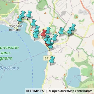 Mappa Via dell'Acquarella, 00069 Trevignano Romano RM, Italia (1.63158)