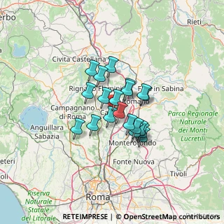 Mappa Via Piave, 00060 Capena RM, Italia (9.1845)