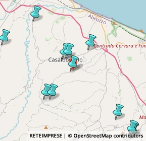 Mappa Via del Santo Rosario, 66020 Pollutri CH, Italia (5.96692)