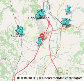 Mappa A1 Diramazione Roma Nord, 00065 Fiano Romano RM, Italia (4.57833)