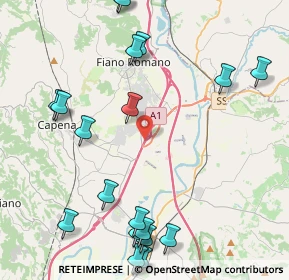 Mappa A1 Diramazione Roma Nord, 00065 Fiano Romano RM, Italia (5.8445)