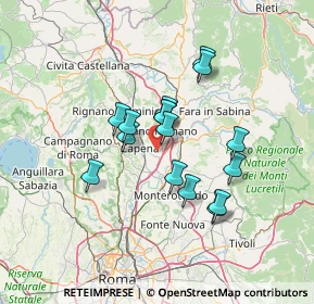 Mappa Via dell'Artigianato, 00065 Fiano Romano RM, Italia (11.3525)