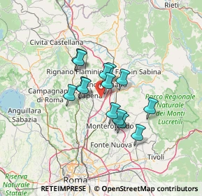Mappa Via dell'Artigianato, 00065 Fiano Romano RM, Italia (9.64857)
