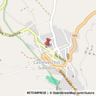 Mappa Via Roma, 21, 67024 Castelvecchio Subequo, L'Aquila (Abruzzo)
