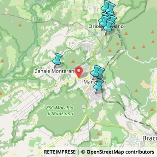 Mappa Via Poggio della Torre, 00060 Manziana RM, Italia (2.57364)