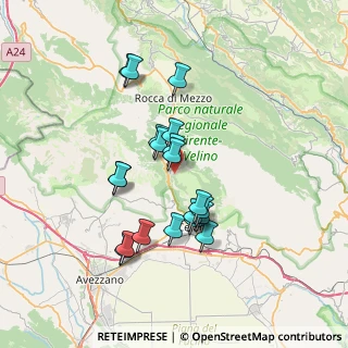 Mappa Via Faelli, 67046 Ovindoli AQ, Italia (6.483)