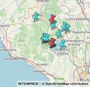 Mappa Via Siena, 00066 Manziana RM, Italia (8.60063)