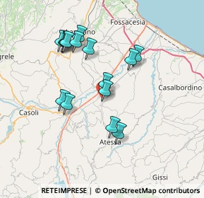 Mappa Via Montemarconi, 66041 Atessa CH, Italia (7.08267)