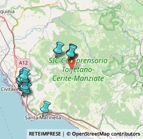Mappa SP Tolfa - S. Severa km 17, 00059 Tolfa RM (9.6505)