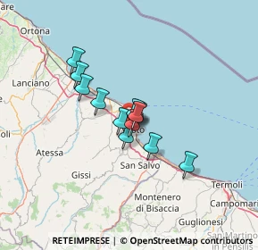 Mappa Pista Ciclabile, 66054 Vasto CH, Italia (8.25154)