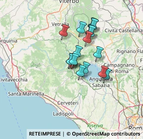 Mappa Via Quadroni, 00066 Manziana RM, Italia (10.59375)