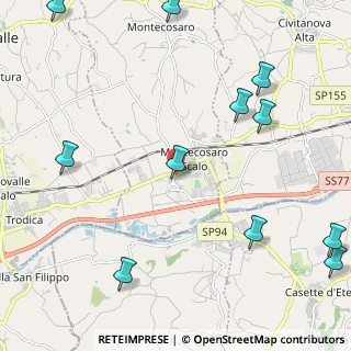Mappa Via Michelangelo Buonarroti, 62010 Montecosaro MC, Italia (3.10909)