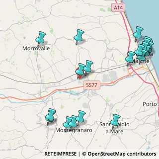 Mappa Via Michelangelo Buonarroti, 62010 Montecosaro MC, Italia (5.987)