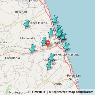 Mappa Via Vittorio Valletta, 62012 Zona Industriale MC, Italia (6.16769)